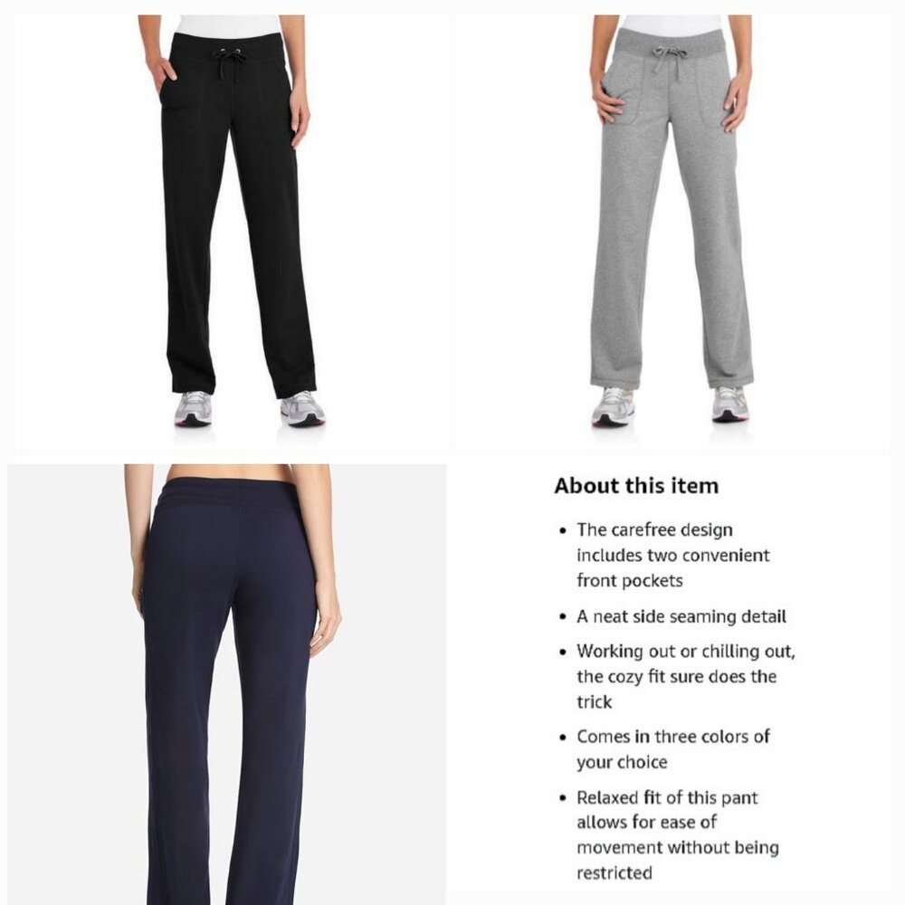 'DANSKIN NOW' FRENCH TERRY LOOSE FIT STRAIGHT-LEG ATHLEISURE PANTS in POSEY PINK - Picture 10 of 15